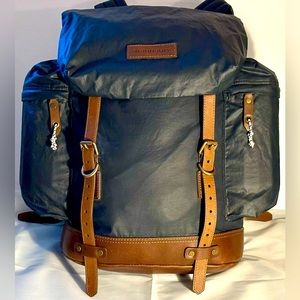 BURBERRY NYLON AND LEATHER BACKPACK